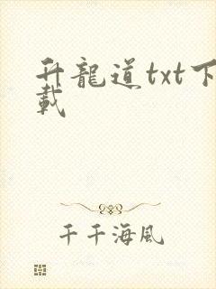 升龙道txt下载封面