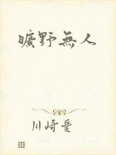 旷野无人封面