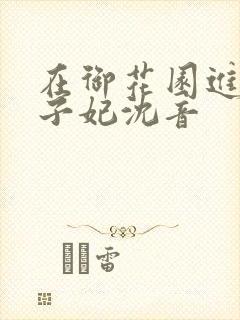 在御花园进入太子妃沈音