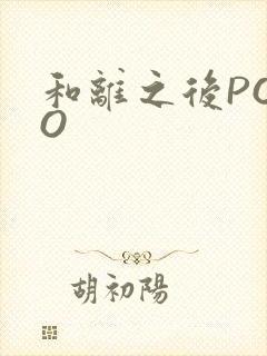 和离之后POPO封面