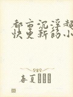 都市沉浮超前超快更新的小说