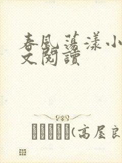 春风荡漾小说全文阅读