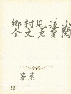 乡村风流小傻子全文免费阅读