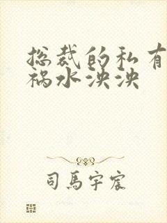 总裁的私有宝贝祸水泱泱