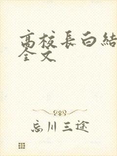 高校长白结小说全文