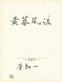 黄蓉风流封面