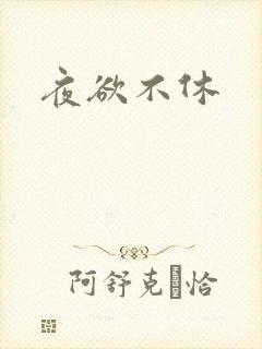 夜欲不休封面