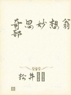 奇思妙想翁十三部