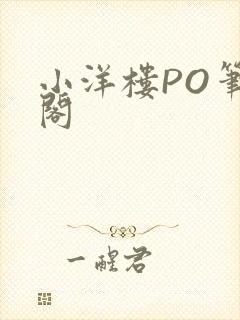 小洋楼PO笔趣阁封面
