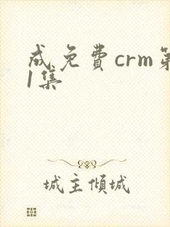 成免费crm第1集封面