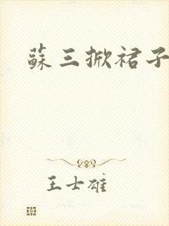 苏三掀裙子