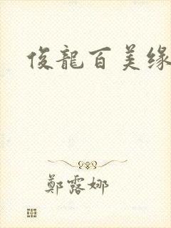 俊龙百美缘小说封面