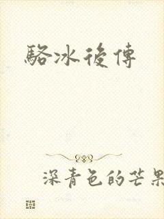骆冰后传