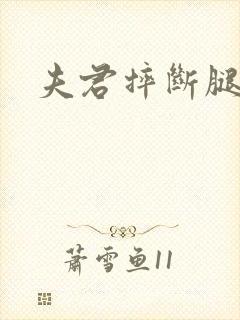 夫君摔断腿后封面