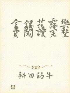 金银花露乐可免费阅读完整版笔趣封面