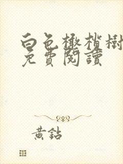 白色橄榄树全文免费阅读封面