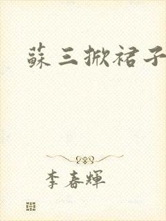 苏三掀裙子