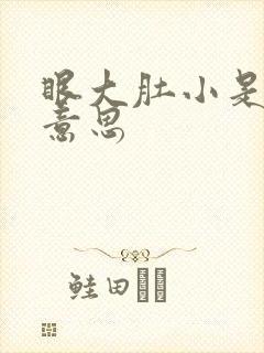 眼大肚小是什么意思