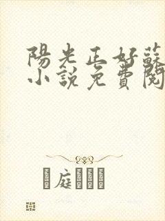 阳光正好苏玥玥小说免费阅读