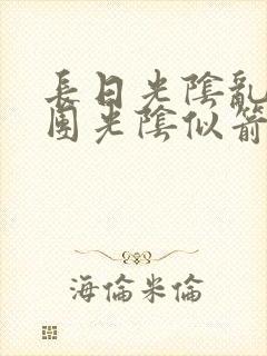 长日光阴乱作一团光阴似箭笔趣阁封面