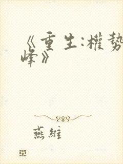 《重生:权势巅峰》