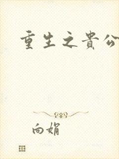重生之贵公子封面