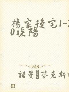 杨家后宅1-20暖阳