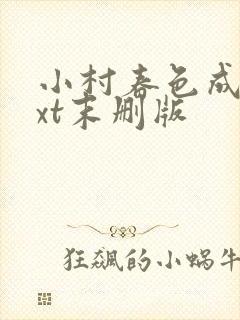 小村春色成刚txt末删版