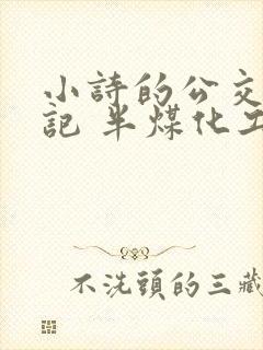 小诗的公交车日记 半煤化工