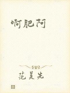 啊肥阿封面