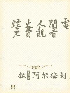 烟火人间电视剧免费观看