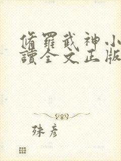 修罗武神小说阅读全文正版