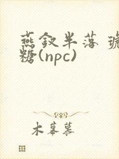 燕钗半落 琥珀糖(npc)