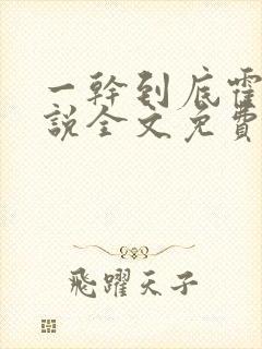 一干到底霍坤小说全文免费阅读