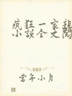 疯狂一家亲陈雪小说全文阅读封面