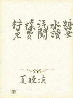 柠檬汽水糖全文免费阅读笔趣阁