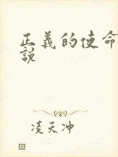 正义的使命 小说