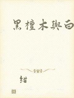黑檀木与白象牙封面