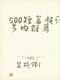 500短篇超污多肉推荐