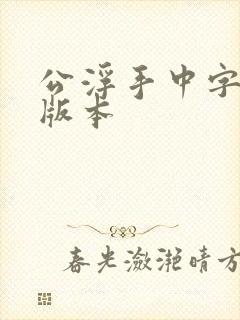 公浮手中字最新版本