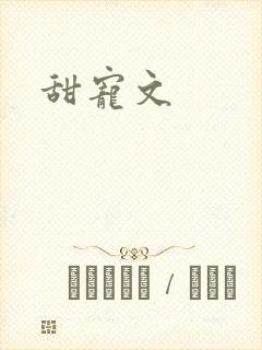 甜宠文封面