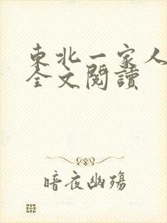 东北一家人小说全文阅读封面