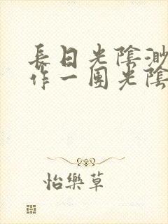 长日光阴渺渺乱作一团光阴似箭封面