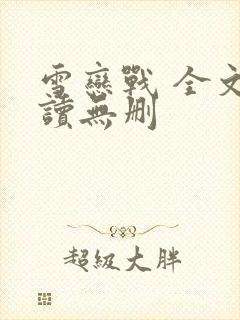 雪恋战 全文阅读无删