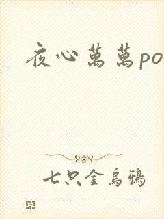 夜心万万po