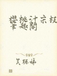 樱桃汁宋枝江野笔趣阁