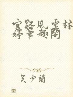 官路风云林海姜婷笔趣阁封面