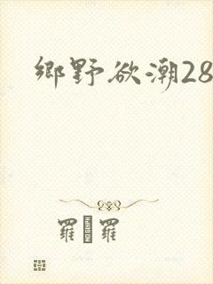乡野欲潮28章
