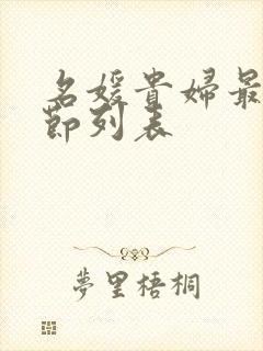 名媛贵妇最新章节列表