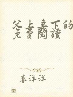 父上妻下的小说免费阅读